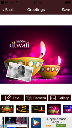 Diwali Greetings Card Maker For Beautiful Wishes(圖4)-速報App