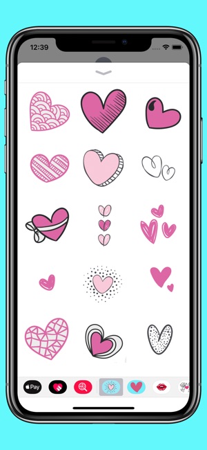 Hand drawn valentine hearts(圖3)-速報App