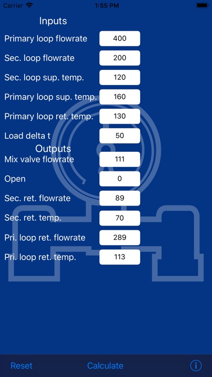 Mixing Valve Calc