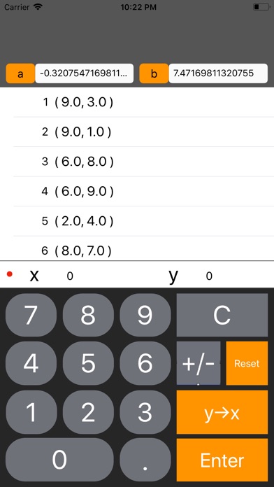 Least Squares Calculator screenshot 2