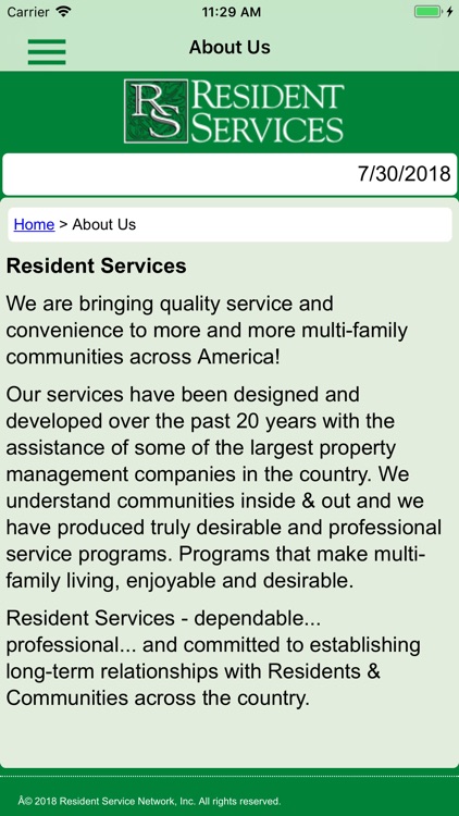 Resident Services App