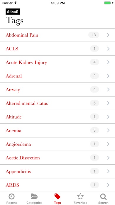 ddxof: medical algorithms screenshot 3