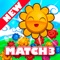 Icon Blossom Garden Match 3: Connect and Bloom Flowers