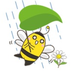 Adorable Yellow Bee Sticker