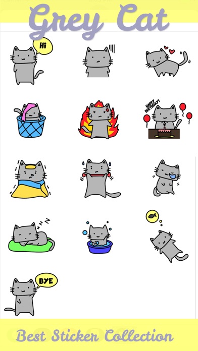 The Grey Cat - cute kitten pet screenshot 2