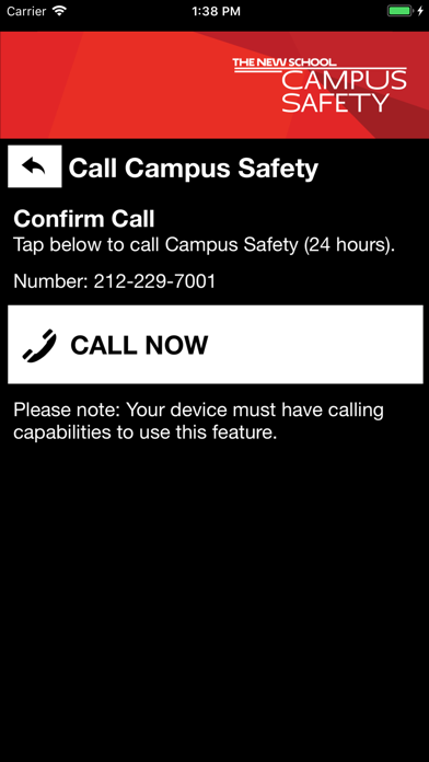 Campus Safety - The New School screenshot 2
