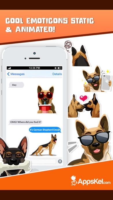 How to cancel & delete German Shepherd Emoji Sticker from iphone & ipad 3