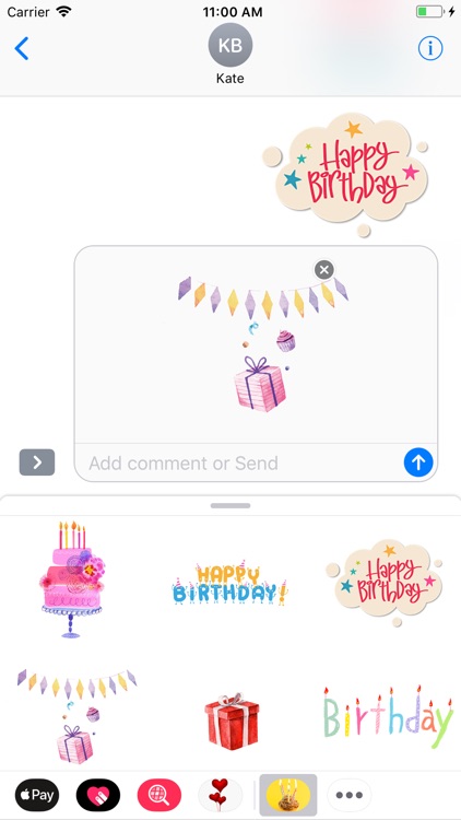 Happy Birthday 2018 Stickers