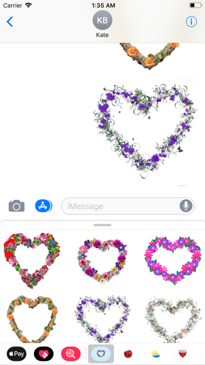 Floral Hearts Sticker Pack(圖7)-速報App