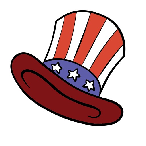 National USA Stickers