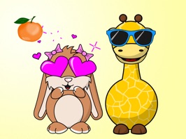 This is a fun and cute pack of emoji animated stickers featuring a bunch of charming animals
