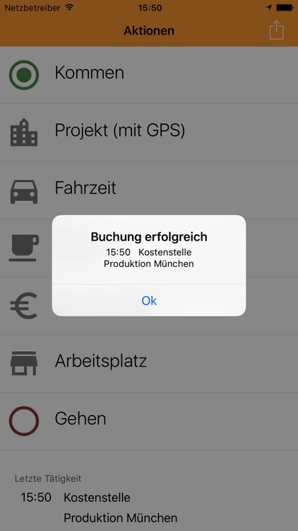 Mobile GPS Zeiterfassung screenshot-3