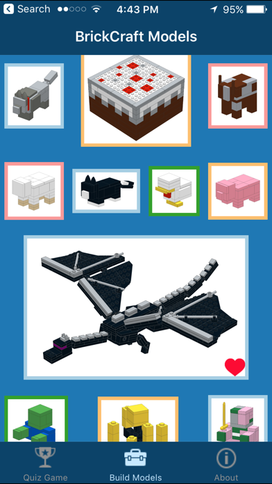 BrickCraft - Unofficial Lego Models and Quiz for Minecraft Fans Screenshot 2