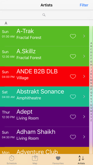 ShambaSched - Shambhala Schedules