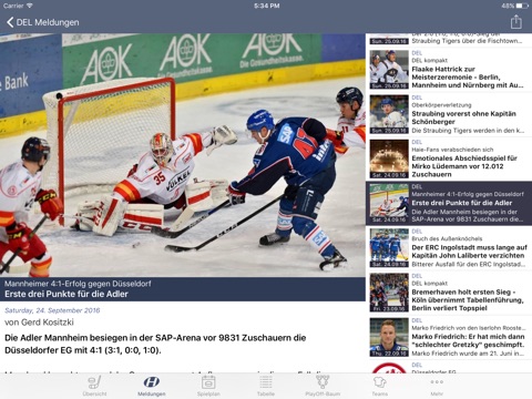 Hockeyweb － die Eishockey App screenshot 2