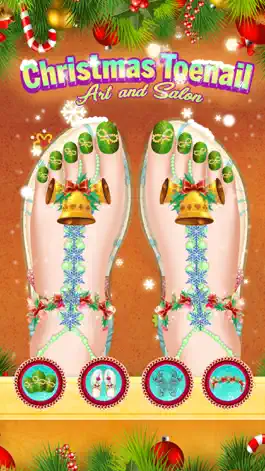 Game screenshot Christmas Toe Nailart andSalon apk