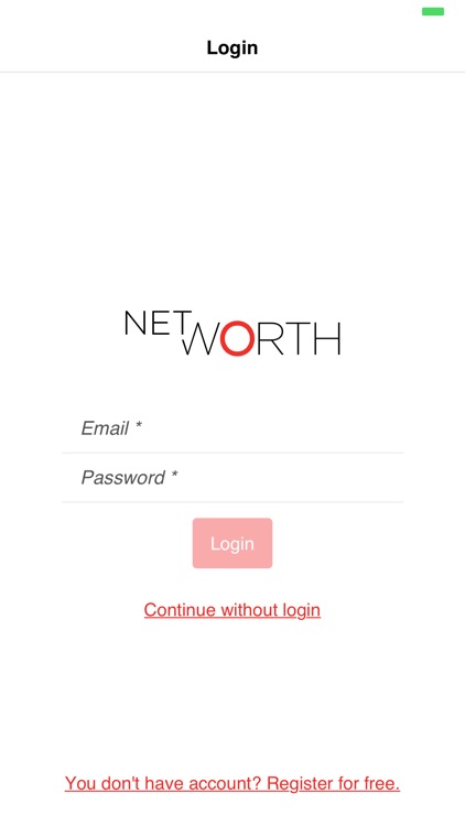 netWorth Loyalty Card