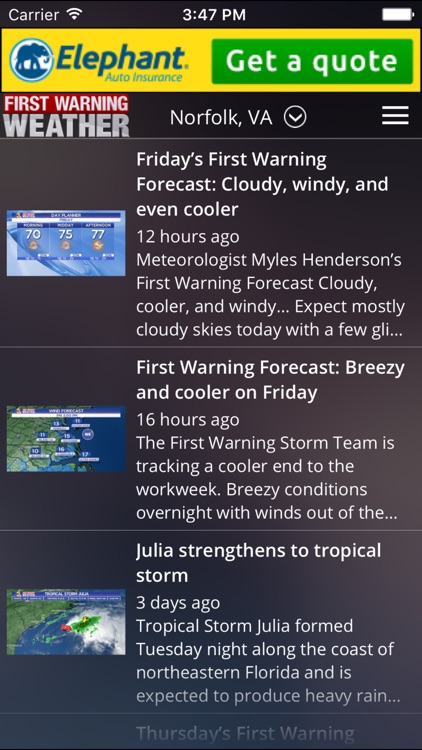 News 3 - First Warning Weather