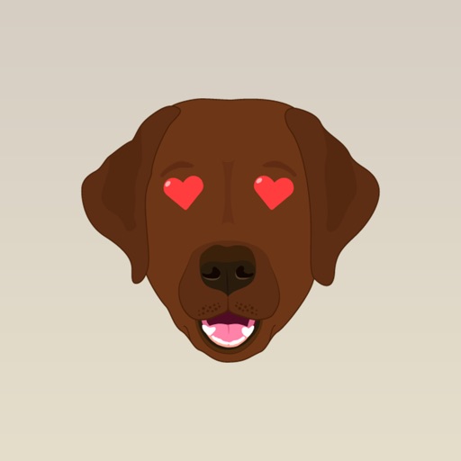 Chocolate Lab Stickers icon