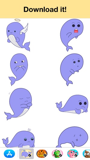 Whale - Cute stickers(圖4)-速報App