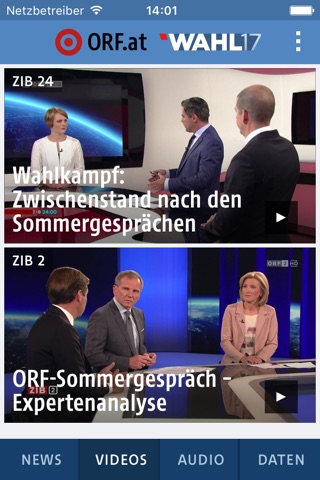 ORF.at Wahl screenshot 2