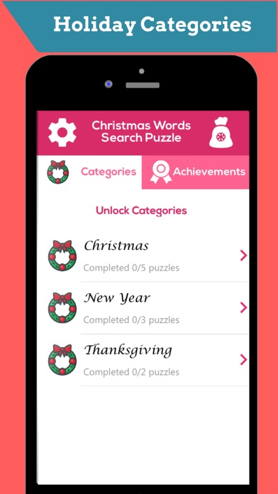 Christmas Words Search Puzzle screenshot 2