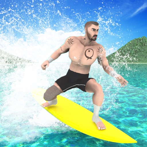 Extreme Water Surfer Flip Dive Icon