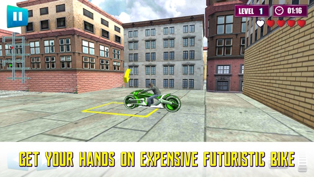 Futuristic Bike Racing Real 3D Parking Simulator(圖4)-速報App