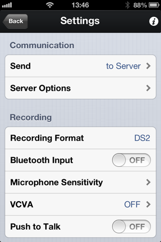 OLYMPUS Dictation for iPhone screenshot 2