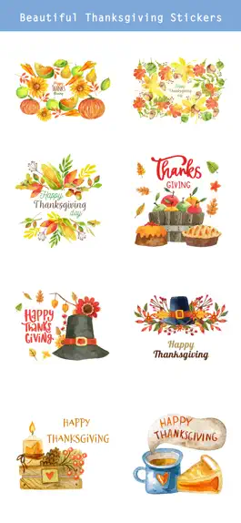 Game screenshot Thanksgiving Watercolor Pack apk