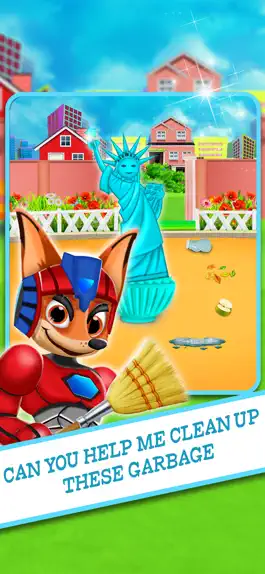 Game screenshot Animal Superhero City Cleaner apk