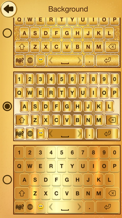 Gold Emoji Keyboard Themes screenshot-3