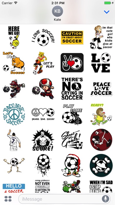 Amazing Soccer Stickers screenshot 2