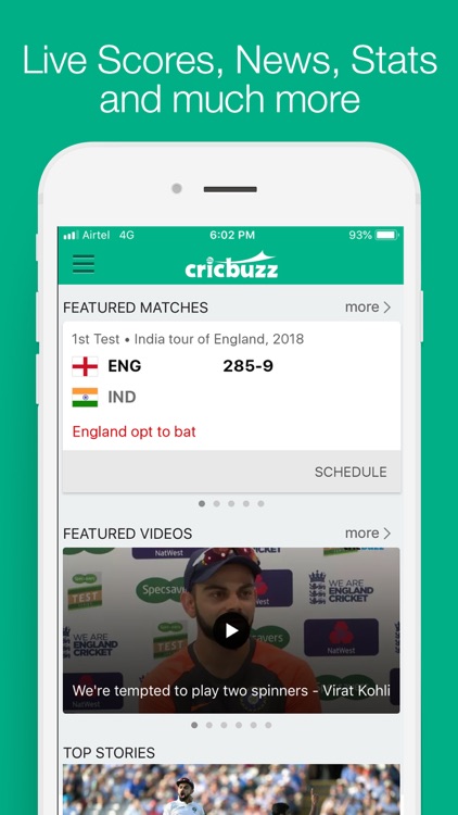 Cricbuzz Cricket Scores & News