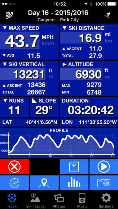 Ski Tracks iphone images
