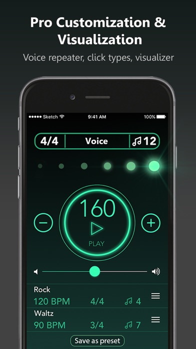 Pro metronome: tap your tempo screenshot 3