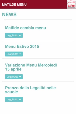 Matilde Menu - náhled