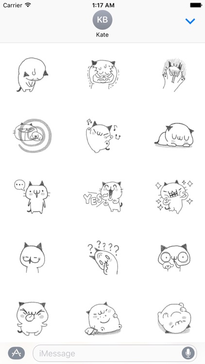 Pencil Cute Cat Sticker