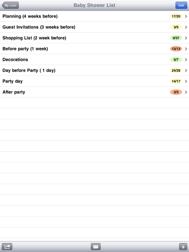 Baby Shower Checklist Pro On The App Store