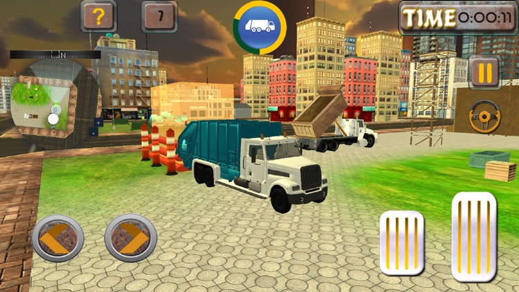 Garbage Truck Drive Clean City screenshot-4