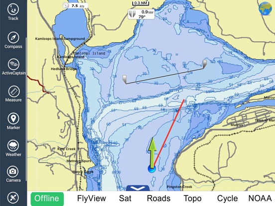 【图】Franklin D. Roosevelt lake HD GPS fishing charts(截图3) 【图】Franklin D. Roosevelt lake HD GPS fishing charts(截图3)