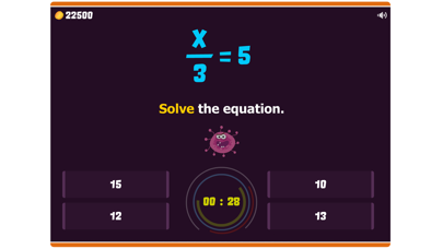 Solving Equations (integers) screenshot 3