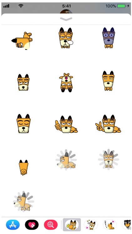 TF-Dog 1 Stickers