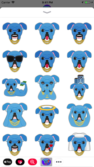 Blinged Out Blue Bulldog(圖1)-速報App