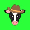Black White Cow Emoji