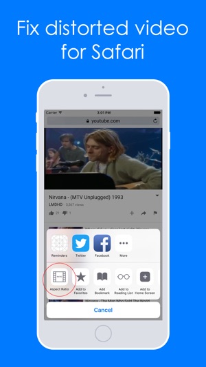 Video Aspect Ratio for Safari(圖3)-速報App