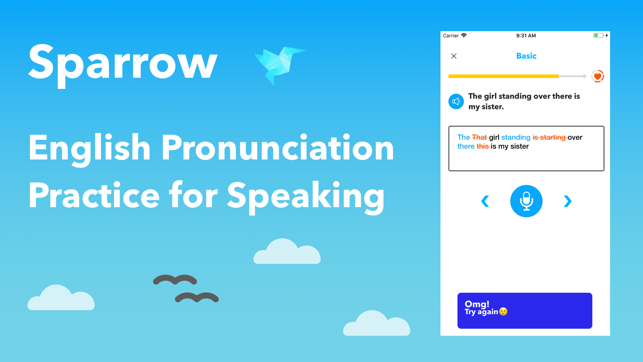 Sparrow 英語發音矯正訓練(圖1)-速報App
