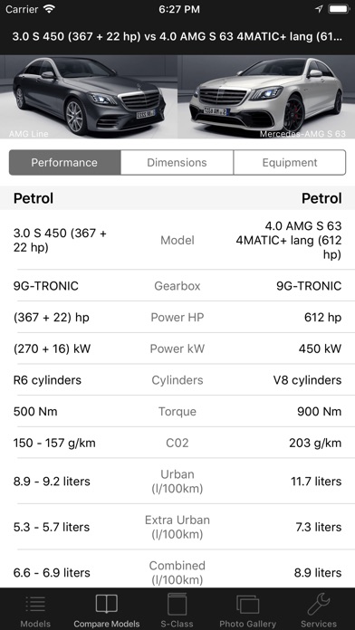 CarSpecs MBZ S-Class W222 2017 screenshot 3