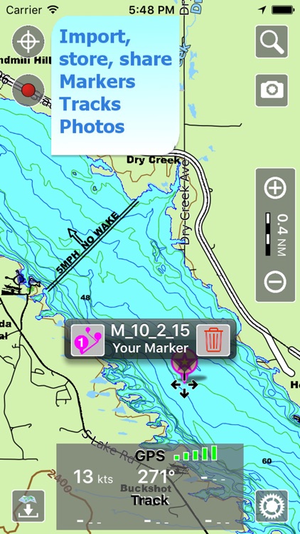 Aqua Map Nebraska Lakes GPS