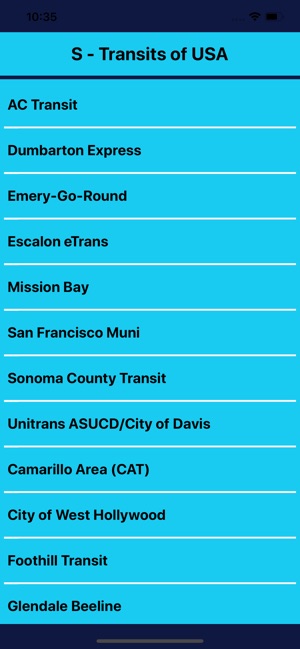 S - Transits of USA